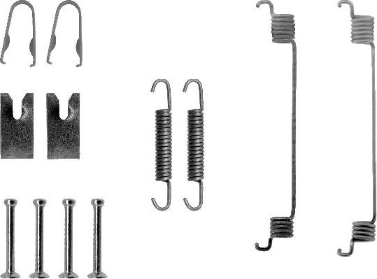 HELLA 8DZ 355 200-581 - Kit d'accessoires, mâchoire de frein cwaw.fr