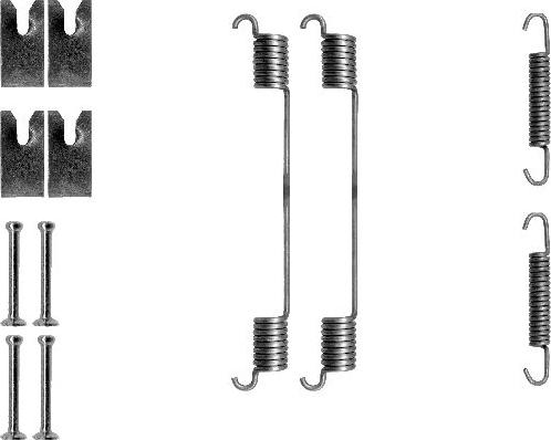 HELLA 8DZ 355 200-651 - Kit d'accessoires, mâchoire de frein cwaw.fr