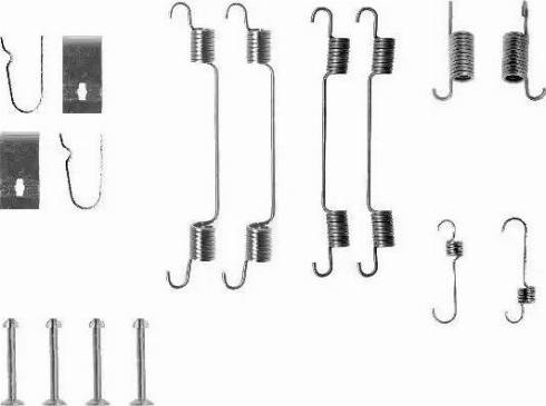 HELLA 8DZ 355 200-281 - Kit d'accessoires, mâchoire de frein cwaw.fr