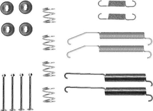 HELLA 8DZ 355 200-791 - Kit d'accessoires, mâchoire de frein cwaw.fr