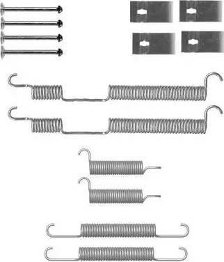 HELLA 8DZ 355 201-001 - Kit d'accessoires, mâchoire de frein cwaw.fr