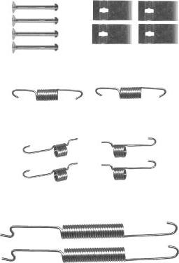 HELLA 8DZ 355 201-011 - Kit d'accessoires, mâchoire de frein cwaw.fr