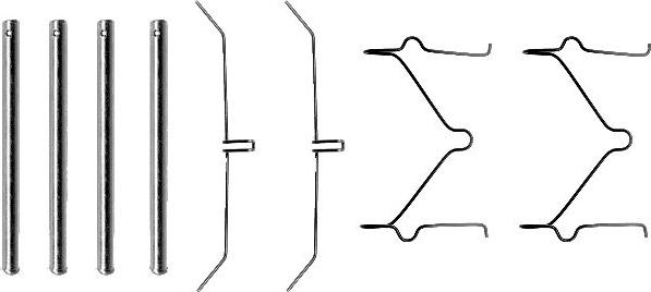 HELLA 8DZ 355 201-101 - Kit d'accessoires, plaquette de frein à disque cwaw.fr