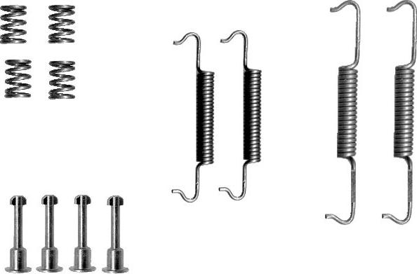 HELLA 8DZ 355 201-791 - Kit d'accessoires, mâchoires de frein de stationnement cwaw.fr