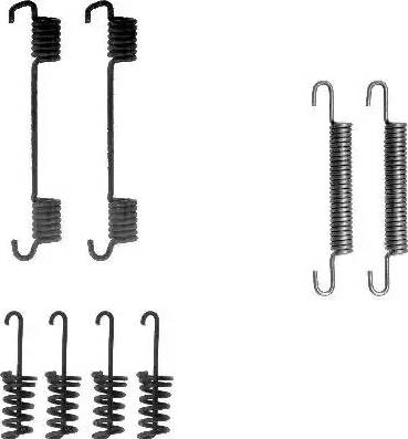 HELLA 8DZ 355 201-781 - Kit d'accessoires, mâchoires de frein de stationnement cwaw.fr