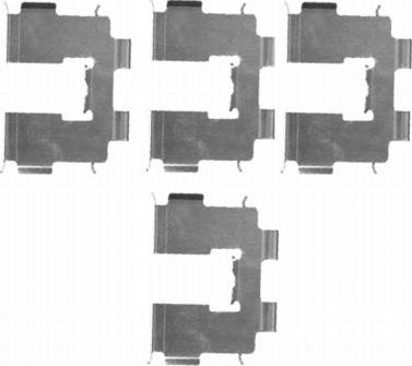 HELLA 8DZ 355 203-941 - Kit d'accessoires, plaquette de frein à disque cwaw.fr