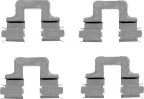 HELLA 8DZ 355 203-551 - Kit d'accessoires, plaquette de frein à disque cwaw.fr