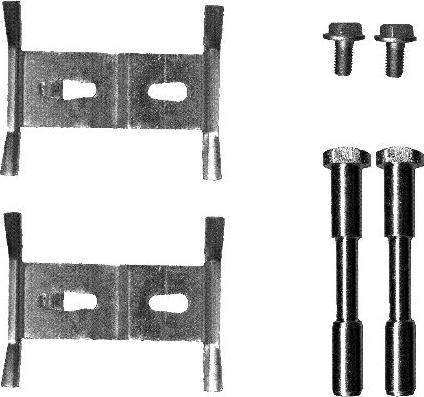 HELLA 8DZ 355 203-181 - Kit d'accessoires, plaquette de frein à disque cwaw.fr