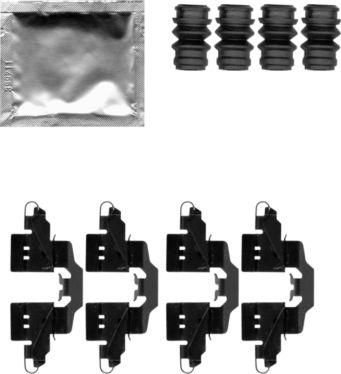 HELLA 8DZ 355 203-881 - Kit d'accessoires, plaquette de frein à disque cwaw.fr