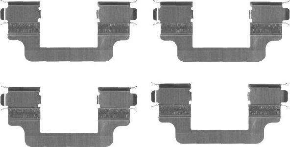 HELLA 8DZ 355 203-311 - Kit d'accessoires, plaquette de frein à disque cwaw.fr