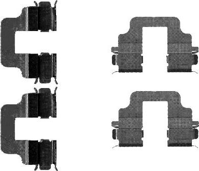 HELLA 8DZ 355 203-291 - Kit d'accessoires, plaquette de frein à disque cwaw.fr