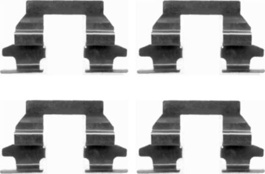 HELLA 8DZ 355 203-751 - Kit d'accessoires, plaquette de frein à disque cwaw.fr