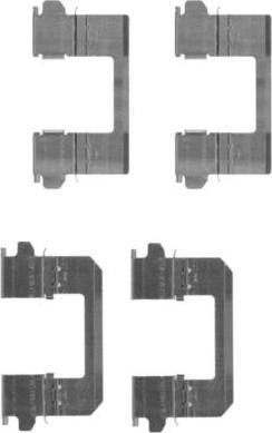 HELLA 8DZ 355 203-771 - Kit d'accessoires, plaquette de frein à disque cwaw.fr