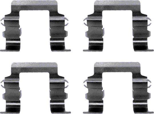 HELLA 8DZ 355 202-431 - Kit d'accessoires, plaquette de frein à disque cwaw.fr