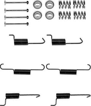 HELLA 8DZ 355 202-081 - Kit d'accessoires, mâchoires de frein de stationnement cwaw.fr