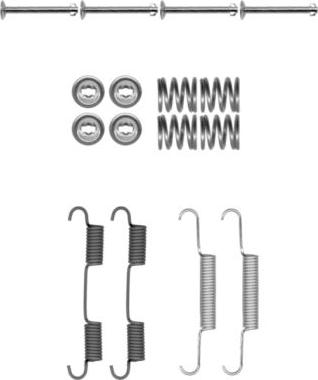 HELLA 8DZ 355 202-071 - Kit d'accessoires, mâchoires de frein de stationnement cwaw.fr