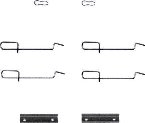 HELLA 8DZ 355 202-341 - Kit d'accessoires, plaquette de frein à disque cwaw.fr