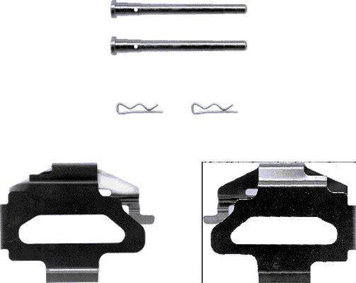 HELLA 8DZ 355 202-381 - Kit d'accessoires, plaquette de frein à disque cwaw.fr