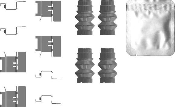 HELLA 8DZ 355 207-401 - Kit d'accessoires, plaquette de frein à disque cwaw.fr