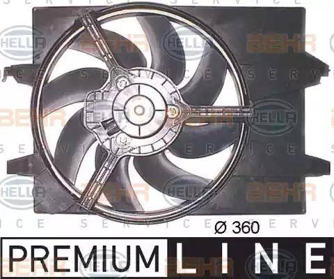 HELLA 8EW 351 043-671 - Ventilateur, refroidissement du moteur cwaw.fr