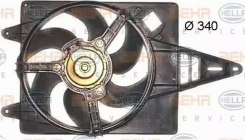 HELLA 8EW 351 043-711 - Ventilateur, refroidissement du moteur cwaw.fr