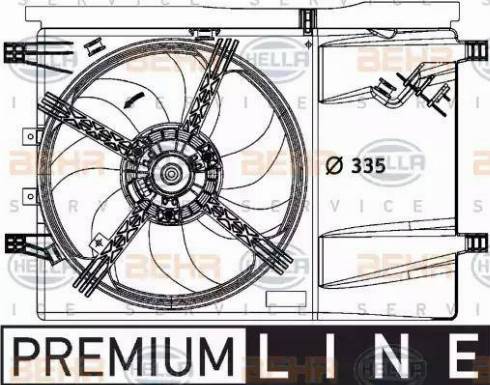 HELLA 8EW 376 729-641 - Ventilateur, refroidissement du moteur cwaw.fr