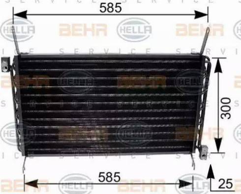 HELLA 8FC 351 035-671 - Condensateur, climatisation cwaw.fr