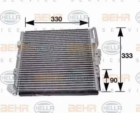 HELLA 8FC 351 037-011 - Condensateur, climatisation cwaw.fr