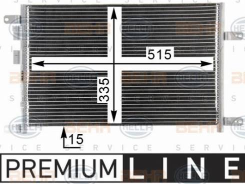 HELLA 8FC 351 343-791 - Condensateur, climatisation cwaw.fr