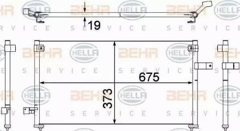 HELLA 8FC 351 307-381 - Condensateur, climatisation cwaw.fr