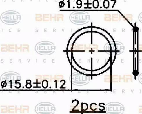 HELLA 8FC 351 318-361 - Condensateur, climatisation cwaw.fr