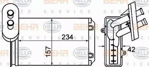 HELLA 8FH 351 001-611 - Système de chauffage cwaw.fr