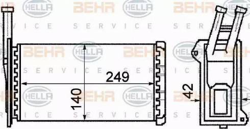 HELLA 8FH 351 311-081 - Système de chauffage cwaw.fr