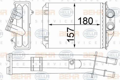 HELLA 8FH 351 331-354 - Système de chauffage cwaw.fr