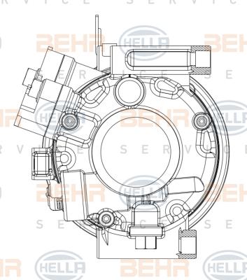 HELLA 8FK 351 008-081 - Compresseur, climatisation cwaw.fr