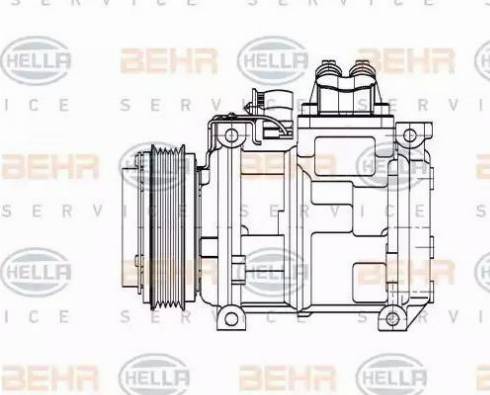 HELLA 8FK 351 110-131 - Compresseur, climatisation cwaw.fr