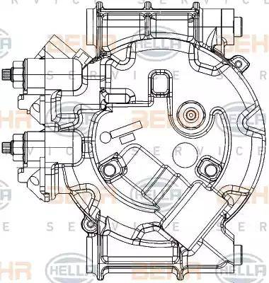 HELLA 8FK 351 334-441 - Compresseur, climatisation cwaw.fr