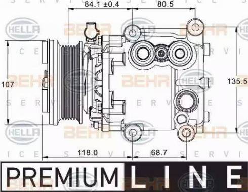 HELLA 8FK 351 334-091 - Compresseur, climatisation cwaw.fr