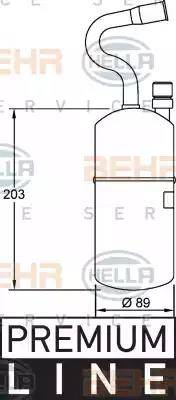 HELLA 8FT 351 192-021 - Filtre déshydratant, climatisation cwaw.fr