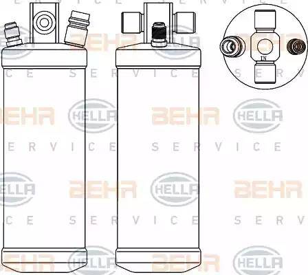 HELLA 8FT 351 192-791 - Filtre déshydratant, climatisation cwaw.fr