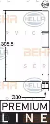 HELLA 8FT 351 335-141 - Filtre déshydratant, climatisation cwaw.fr