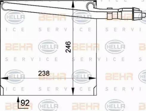 HELLA 8FV 351 210-041 - Évaporateur climatisation cwaw.fr