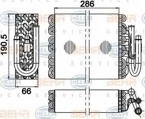 HELLA 8FV 351 210-244 - Évaporateur climatisation cwaw.fr