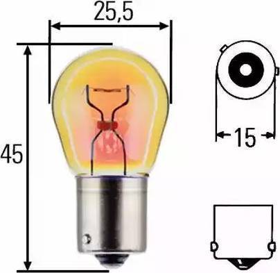 HELLA 8GA 006 841-801 - Ampoule, feu clignotant cwaw.fr