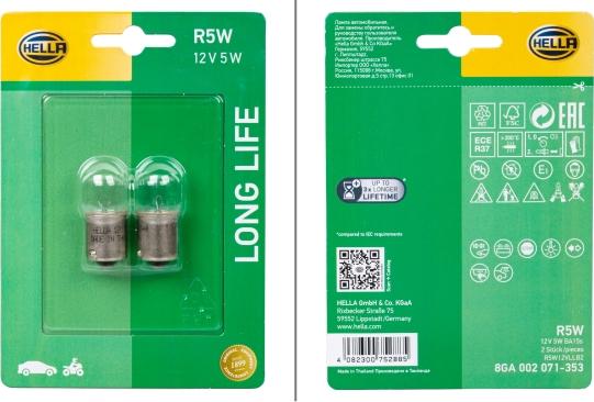 HELLA 8GA002071-353 - Ampoule, feu clignotant cwaw.fr