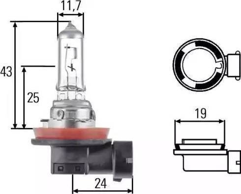 HELLA 8GH 008 358-151 - Ampoule, projecteur principal cwaw.fr