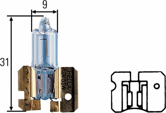 HELLA 8GH 002 857-151 - Ampoule, projecteur longue portée cwaw.fr