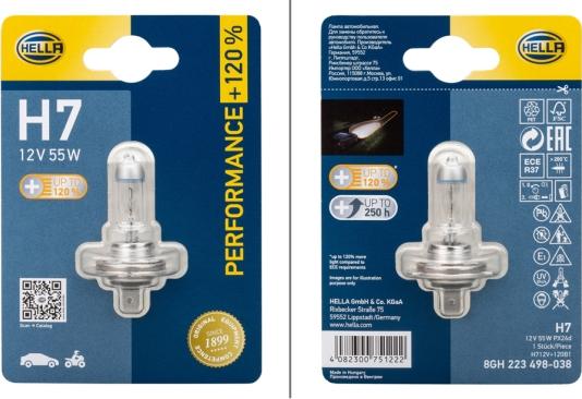 HELLA 8GH223498-038 - Ampoule, projecteur longue portée cwaw.fr