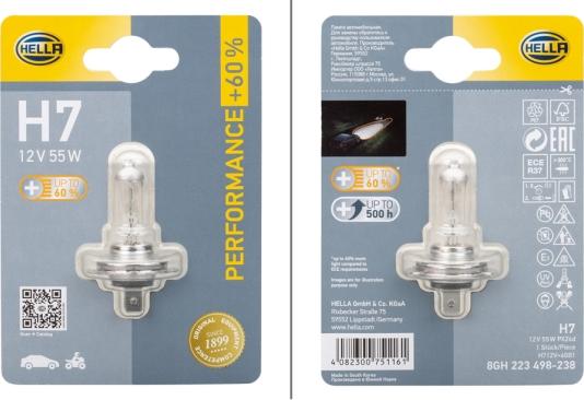 HELLA 8GH223498-238 - Ampoule, projecteur longue portée cwaw.fr