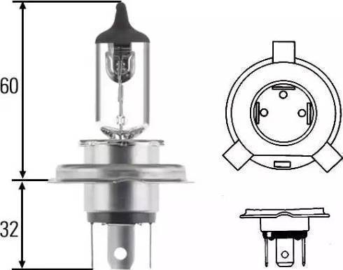 HELLA 8GJ 002 525-471 - Ampoule, projecteur principal cwaw.fr